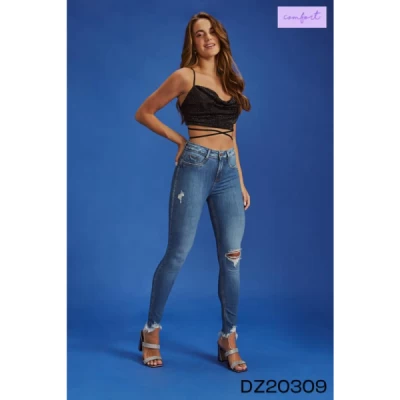 Calça Skinny  Denim Zero DZ-20309 +